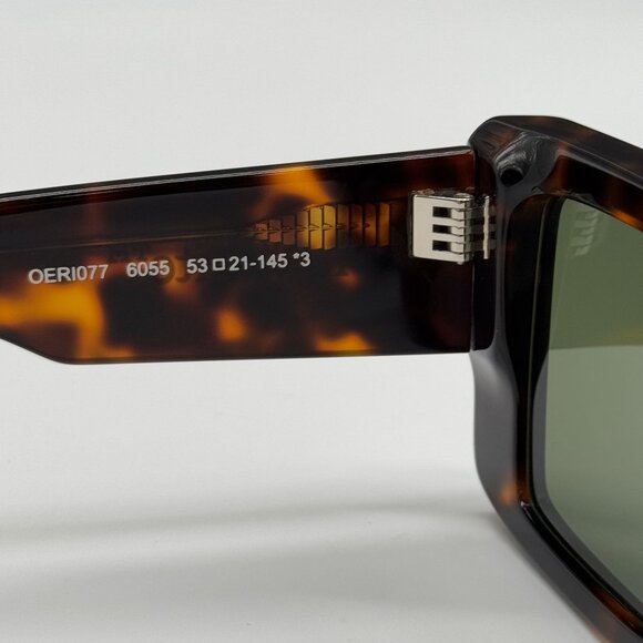 NEW OFF-WHITE SUNGLASSES, OFF-WHITE SAVANNAH HAVANA GREEN UNISEX EYEWEAR